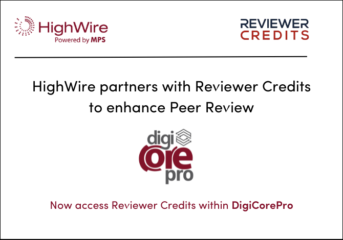 Peer review integration with Reviewer Credits